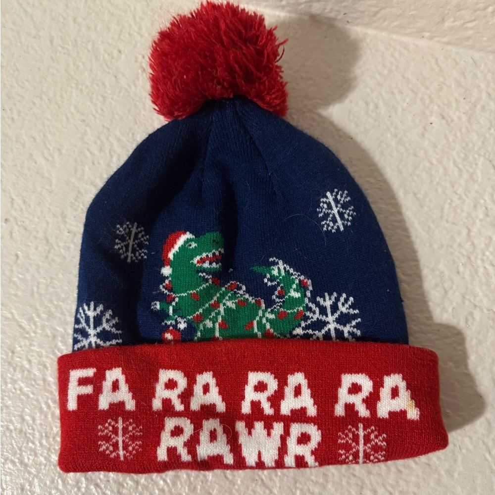 Festive Dinosaur Beanie